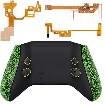 eXtremeRate Hope Remap Kit pour Xbox Series X/S Manette, Coque Arrière de Remplacement pour Xbox Series X/S Manette, avec Coque Poignée Boutons Arrière (Manette Non Inclus) Texturé Vert