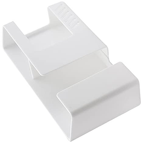 Steelwingsf Mobile Phone Holder Lightweight No Burrs Remote Control Holder Waterproof Wall-Mounted White