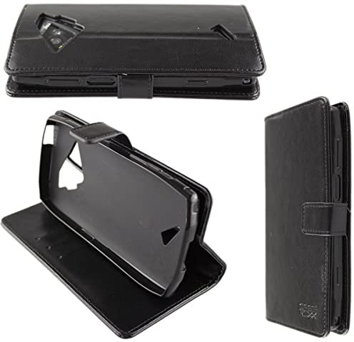 caseroxx Étui pour Crosscall Action-X5, Housse Bookstyle en Cuir Artificiel, Noir Étui de Portefeuille
