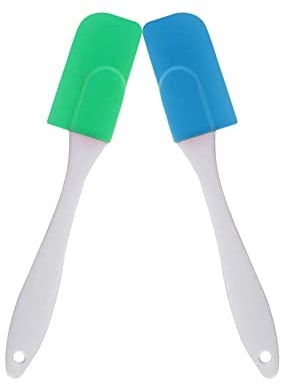 Silikon-Backspatel, 2 Pcs Teigschaber Silikon, Rührschaber, Backschaber, Kuchen Creme Löffel, Benutzt für Kochen, Backen, Kuchendekorieren, Rühren usw