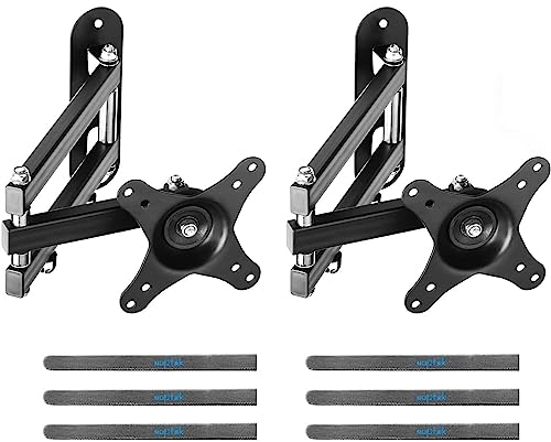 suptek TV-Wandhalterung Schwenkbar Neigbar Drehbar voll Beweglich Einstellbar Gelenkig Fernseher Monitor Wandhalterung für die Meisten 15-32 Zoll LED, LCD bis 13kg,VESA 75/100mm, 2er Pack(MA2720-2)