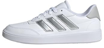 adidas Courtblock Shoes, Scarpe da ginnastica Donna, Cloud White Silver Metallic Grey Two, 37 1/3 EU