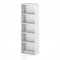 VBChome Bücherregal 50 x 180 x 30 cm Weiß Bücherregal mit 4 Fächern Standregal Büroregal Regal Mehrzweckschrank für Flur Schlafzimmer Wohnzimmer Kinderzimmer (Weiß, 50 cm)