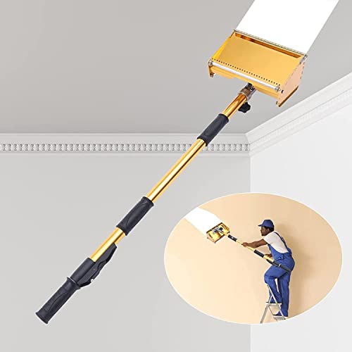 DEHIWI Wallboard Finishing Tool Trockenbau Flach Finishing Box Spachtel Werkzeug mit 38.6''- 70.8'' Verstellbarer Griff Verbessern Sie die Effizienz beim Streichen von Wänden