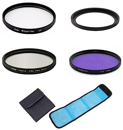 Kamerafilter-Set 3-in-1 UV CPL FLD Filter mit Adapterring für Ricoh GR II, GR III Kamera