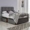 ComfoRest - Sleek 5FT King Size Divan Bed with 2 Drawers | Durable Frame for Modern Interiors | Functional Design for Large Spaces | Versatile Choice for All Bedrooms (Grey Plush)