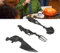 Luqeeg Ensembles de Couverts Squelettiques D'Halloween,Vaisselle en Alliage de Zinc en Métal,Ensemble D'ustensiles Couverts de Crâne de personnalité, pour les Amateurs de Gothique