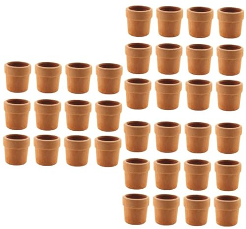 TOYANDONA 36 Pcs Doll House Pot Mini Planter Ornaments Micro Landscaping Ornaments Planter Statue Simulation Flowerpot Model Miniatures Pots Statues Mini Flowerpot Ceramics Toy