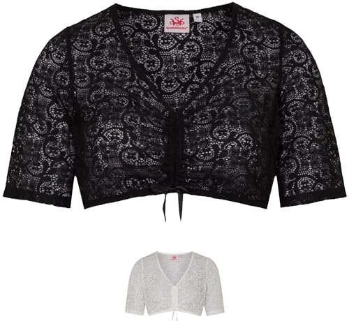 Spieth & Wensky - Damen Dirndlbluse, Duft (420100-1189), Größe:46, Farbe:Schwarz (2001)