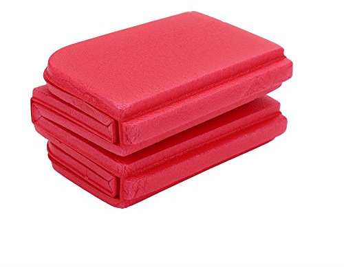 Schaumstoffmatte für den Außenbereich, Picknick-Kissen, Campingmatte, Faltbar, Pincicn Pad, Picknick-Kissen, Angelstühle (Rot)