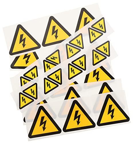 Anneome 30pièces Panneau De Clôture Électrique Autocollantes Pour Équipement Étiquette Avertissement De Sécurité Panneau De Danger Électrique