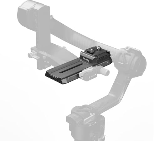 SMALLRIG Quick Release Plate Adapter for Manfrotto for DJI RS 2 / RSC 2 / RS3 / RS 3 Pro/RS 4 / RS 4 Pro, with Quick Release Plate for Arca-Swiss, HawkLock H38-4638