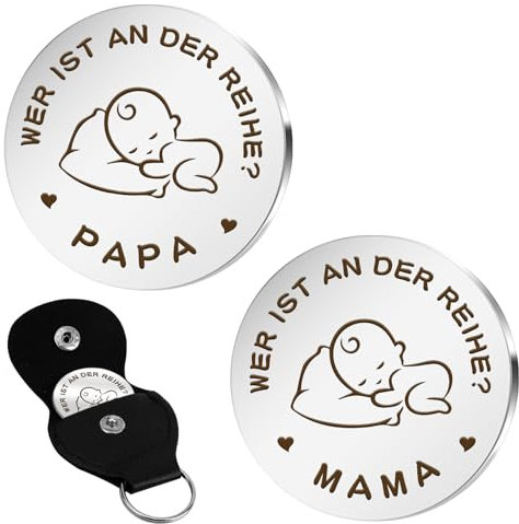 Werdender Mama Papa Valentinstag Geschenke Entscheidungsmünze Neue Eltern Geschenke Zur Geburt Schwangerschaftsgeschenk Taufgeschenke für Mädchen Jungen Babyparty Geschenk Adventskalender Füllung