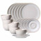 Ritzenhoff & Breker Laredo Kaffeeservice 18-teilig, Kaffeetassen (220 ml) mit Untertassen und Dessertteller (20,5 cm) für 6 Personen, Skandinavisches Design mit Reaktivglasur, Steinzeug, Beige