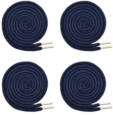 LEEWYOU Drawstring,4 pièces Cordons de Rechange universels Cordons de Rechange de Serrage Cordelières pour Pantalons,Shorts,Pantalons Sweats à Capuche,Vestes,Manteaux (bleu marine)