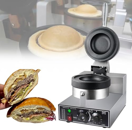 ZEEKYFOR Elektrische Burger-Presse, Antihaft-Burger-Maschine, kommerzielle elektrische Burger-Presse 50-300 ℃