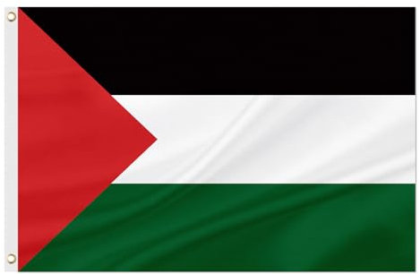Bandiera della Palestina, 90 x 150 cm