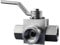 Ventil Kugelhahn 1/4- 1 3-Wege-Hochdruck-Hydraulikkugelhahn L-Typ Hochdruck-Kugelhahn aus Edelstahl(3/8)