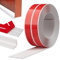 Wapasezyar Weichsockelleiste Selbstklebend, Kantenschutz Leisten, Flexible Abschlussleiste aus PVC Knickleiste für Türen/Fenster/Wände/Küche/Fliesen, Einfach Schneidbar (Weiß, 1cm x 1cm x 4M)