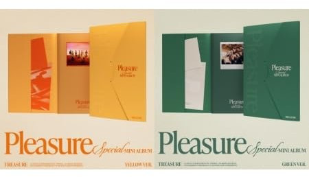 TREASURE [ PLEASURE ] 1st Special Mini Album [ SET : YELLOW + GREEN Version ]