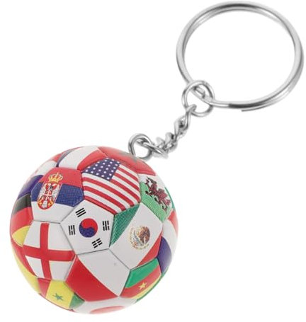 Kisangel Fußball Schlüsselanhänger Mit Fußball- Als Rucksack-dekoration Hochwertiges Imitationsleder Langlebig Und Stilvoll Perfektes Für Fußballfans Und Anlässe Wie Geburtstage Oder