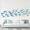 NOGAWA Papier Peint Poisson, Papier Peint Motif Poisson, Panoramique Décoration Murale Pour Salon, Chambre, Tapisserie Murales Intissé, Wallpaper Mural 400x280cm