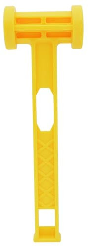 Jcasbdn Camping Hammer Lightweight Plastic Camping Mallet Portable Tent Peg Mallet Puller with Remover Hole for Hiking Picnic Outdoor