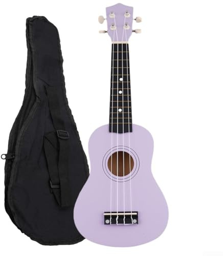4 Saiten Ukulele für Anfänger, 53.3 cm mit Tasche, perfekt zum Lernen von Musik in jedem Alter (Lila)