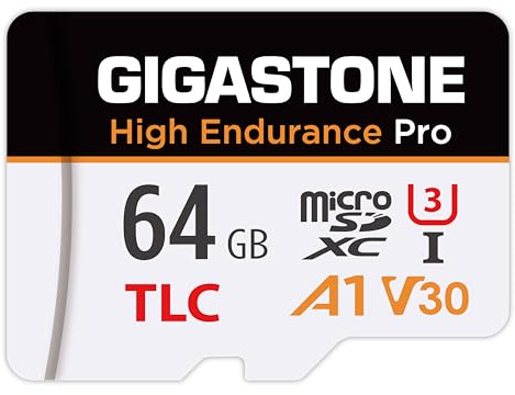 【5 Yrs Free Data Recovery】【Dash Cam】 GIGASTONE 64GB Micro SD Card, TLC High Endurance Pro, Speed Up to 95MB/s, Compatible with REDTIGER Rove VIOFO VANTRUE PRUVEEO ARIFAYZ, MicroSDXC UHS-I A1 V30 U3