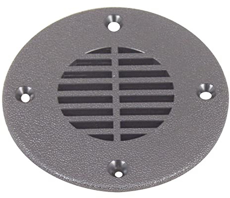 T-H Marine FD-4-DP Floor Drain and Vent Cover - Black, 4