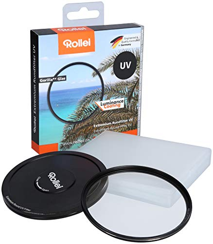 Rollei Extremium UV Round Filter 52 mm - Filtre UV et filtre de protection avec Anneau en titane en verre Gorilla avec revêtement spécial - Taille: 52 mm