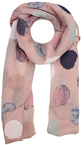 Cashmere Dreams Seiden-Tuch für Damen mit Punkt-Print von Zwillingsherz/Elegantes Accessoire für Frauen auch als Schal/Seiden-Schal/Halstuch/Schulter-Tuch oder Umschlagstuch einsetzbar (altrosa)