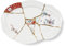 Seletti Kintsugi Vassoio in porcellana e oro 24 carati