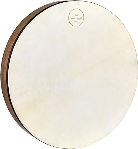 Sonic Energy Klassische Handtrommel – 50,8 cm – Schamanische Rahmentrommel mit Ziegenfell – Für Meditation, Klangreisen, Percussion (HD20WB)