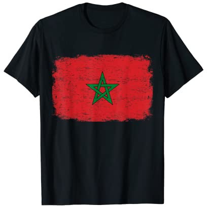 MAROC DRAPEAU Cadeau Drapeau du Maroc pour le Marocain T-Shirt