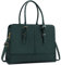 Lubardy Laptop Bags for Women 15.6 inch Ladies Leather Laptop Handbag Work Handbags Womens Tote Bag Office Green