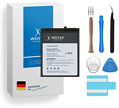 Woyax Wunderbatterie® Akku für Huawei P10, Ersatzakku mit der Kapazität/Honor 9 / HB386280ECW