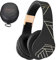 PowerLocus Kabellose Kopfhörer Over Ear, Bluetooth mit Mikrofon, Faltbar, weiche Ohrpolster Hi-Fi-Stereo-Bass, Headset Kabellos und Kabel-Modus für Kinder/Erwachsene/TV/PC/Home Office (Gold)