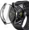 sciuU Protective Case compatible with Huawei GT 3 46mm, All-around Flexible TPU Case with Screen Protector, Soft Frame Shock Resistant Cover fit GT3 Smartwatch - Black
