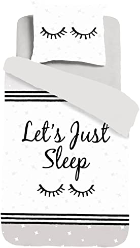 ESPiCO Bettgarnitur Sleep and Dream Sternentraum Streifen Sterne Text Renforcè, Größe:135 cm x 200 cm