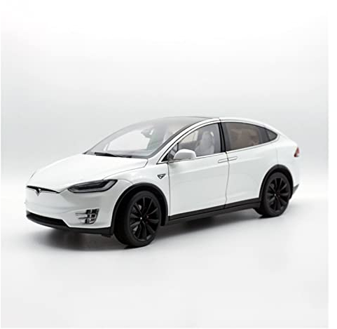 ZHONGNAN 1/18 Für Tesla Model X P100D Metall-Druckguss-Luxus-Geländewagen-Modell Klassische Sammlerstücke (Color : White)