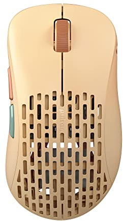Pulsar Gaming Gears Xlite v2 Wireless Gaming Mouse, Medium, Brown | Ultra Lightweight, Ergonomic Gaming Mouse 2.4Ghz 1ms 20000 DPI Optical Sensor PAW3370