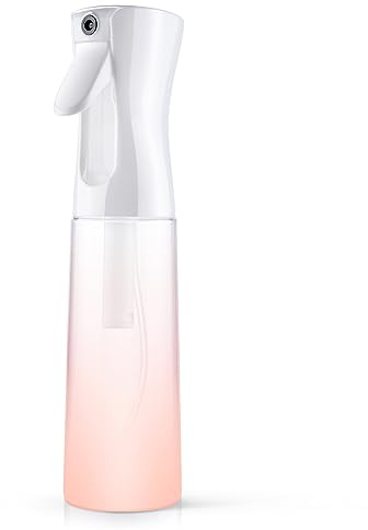 URAQT Pulverizador Agua Peluqueria, 300ml Bote Spray Pulverizador Reutilizable, Fina Niebla Continuo Nebulizador Agua para Cabello, Botella Spray Pulverizador para Limpieza, Peinado, Planta, Mascota