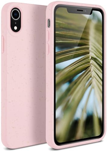 ONEFLOW Sama Sama Case kompatibel mit Apple iPhone XR – Nachhaltige Handyhülle aus Pflanzenfasern, Hülle biologisch abbaubar ohne Plastik, vegan und umweltfreundlich – Rosa