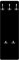 Bilderwelten Garderobe Unifarben 105cm x 34cm Einfarbig Schwarz Modern Garderobenhaken Garderobenpaneel Flurgarderobe Flur-Möbel Wandgarderobe Holz