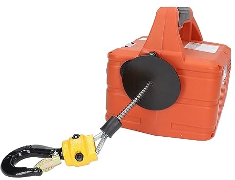 Verricello Elettrico 1500 W, Verricello Elettrico in Acciaio Zincato, Paranco Elettrico per Lavori di Sollevamento Pesanti in Fabbriche, Magazzini (Spina UE 220 V)