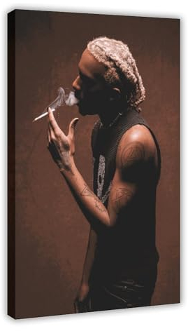 SinBii Playboi Carti Poster (8) Leinwand Poster Wandkunst Dekor Druck Bild Gemälde für Wohnzimmer Schlafzimmer Dekoration Rahmenstil 30 x 45 cm