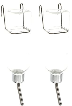 Beaupretty Hanging Water Feeder for Pets 2 Pack 350ml Non- Material Easy to Clean for Cats and Dogs