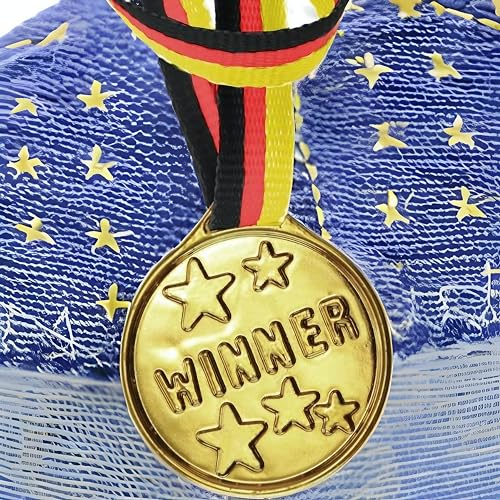 STUWU 24x Medaille Medaillen Kindergeburtstag Deutschland Farben Mitgebsel Giveaway