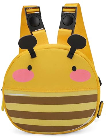 Ruiqas Hunderucksack mit Geschirr Niedlicher Cartoon Satteltasche Selbsttragerucksack für Welpen Kleine Hunde